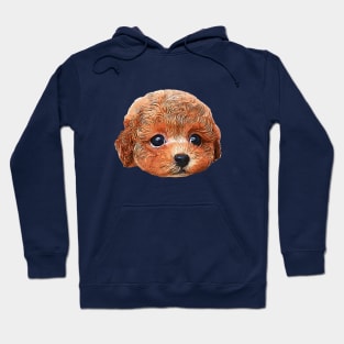 Poodle Teddy Puppy Dog Super Cute Art Hoodie